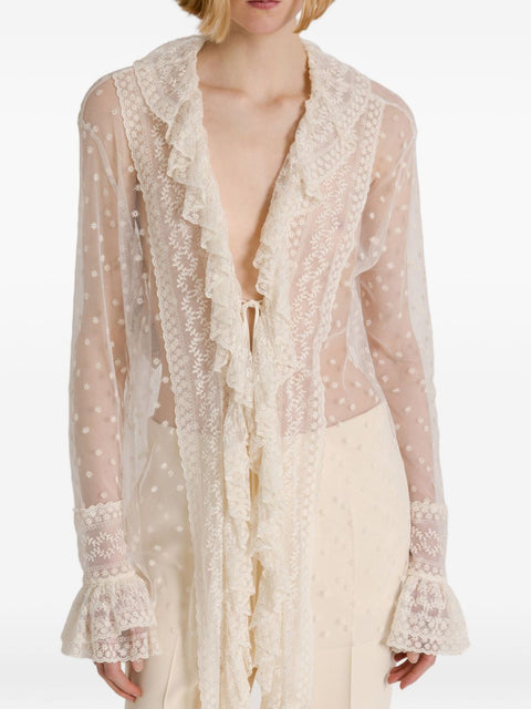 032C Alberta Ferretti Shirts WHITE
