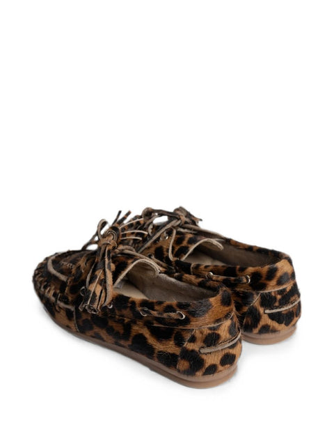032C POSA Flat shoes LEOPARD PRINT