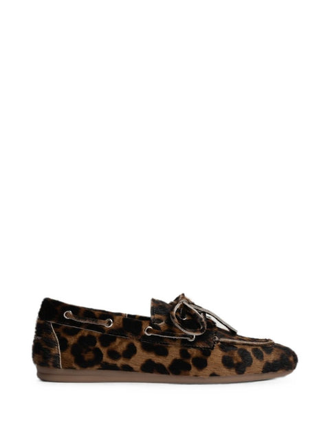 032C POSA Flat shoes LEOPARD PRINT