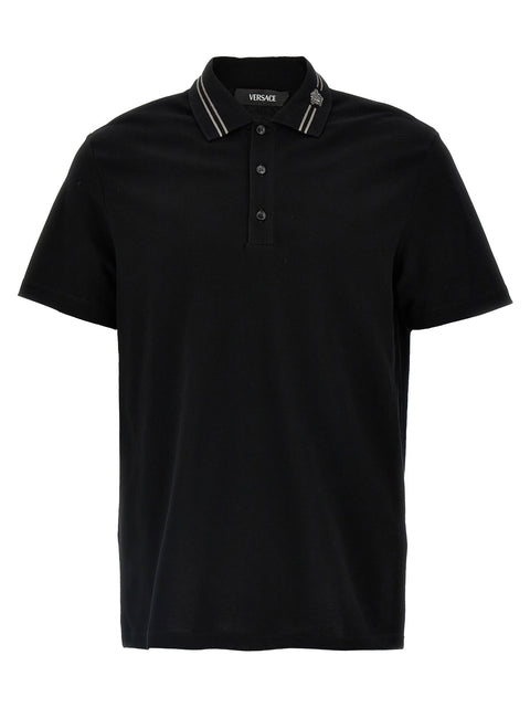Versace Medusa Embroidery Polo Shirt