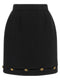 Versace Grain De Poudre Wool Skirt