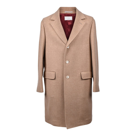 Brunello Cucinelli Beige Wool Coat