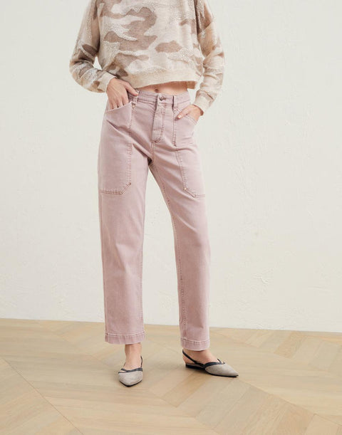 Brunello Cucinelli Pink Cotton Jeans Denim