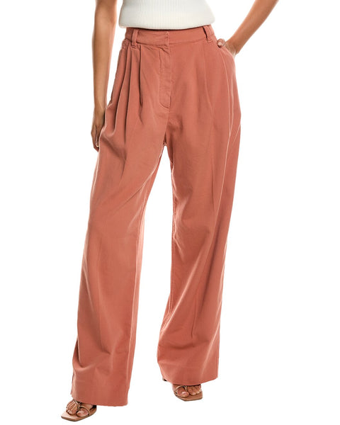 Brunello Cucinelli Orange Cotton Casual Pants