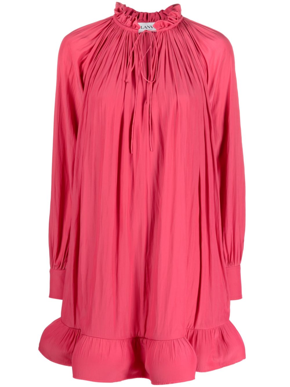 strapless open back dress Lanvin Women's Short Charmeuse Dress - Pink