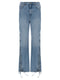 Rotate Birger Christensen Twisted Lacing Jeans