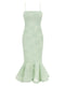 Rotate Birger Christensen Flower Mesh Flounce Dress