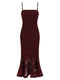 Rotate Birger Christensen Flower Mesh Flounce Dress