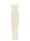 Rotate Birger Christensen Flower Mesh Tube Dress