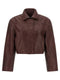 Rotate Birger Christensen Boxy Square Leather Jacket