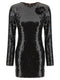 Rotate Birger Christensen Sequin Dress With Flower