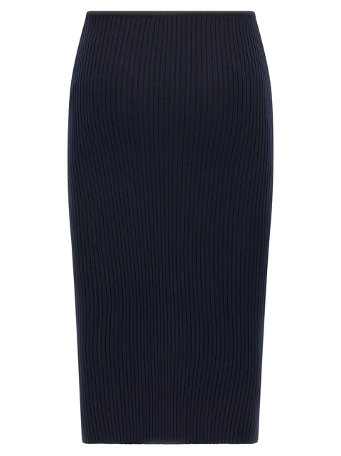 Courreges Loop Rib Knit Skirt