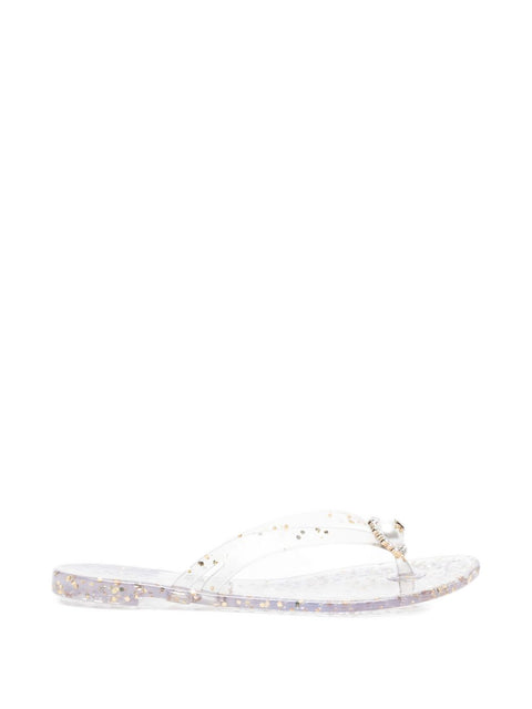 Casadei Jelly Glitter Flip Flops