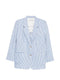 White Sand Linen blend single-breasted jacket