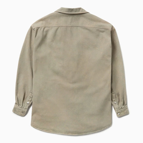 1989 STUDIO Light brown denim overshirt