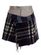 1/Off Check Scarf Reworked Skirt
