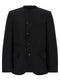 Comme Des Garcons Black Raw Cut Hem Blazer