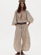 Gio Linen Pants-Roberta Brown Flowers