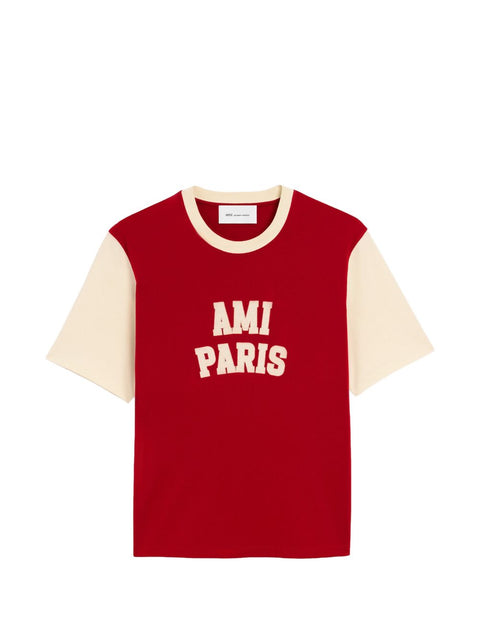 AMI PARIS T-shirts and Polos RED