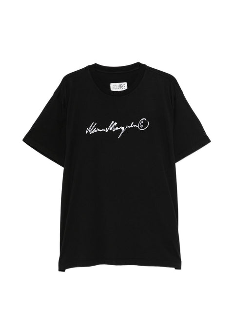 MM6 Maison Margiela T-shirts and Polos BLACK