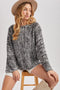 Marled Pattern Knit Sweater