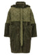 Blancha Nylon Diamond-visone Long Down Jacket