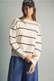 Striped Pattern Sweater Top