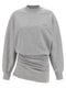 The Attico Mélange Sweatshirt Dress