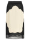 The Attico Lace Insert Skirt