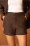 Sequined Tweed Shorts with Wool