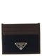Prada Nylon Leather Cardholder