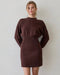 Lindsey Cinch-Waist Sweater Mini Dress