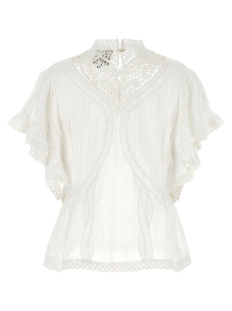 Farm Rio Openwork Detail Blouse