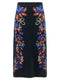 Farm Rio Bow Garden Knit Intarsia Skirt
