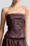 Faux-Ever Leather Tube Top