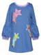 A-Line Dress w/ Star Trim Detail