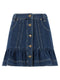 Farm Rio Denim Skirt With Flounces