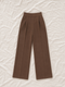 High Waist Signature Pants Brown