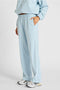 Spray Contrast Piping Wide Leg Pant