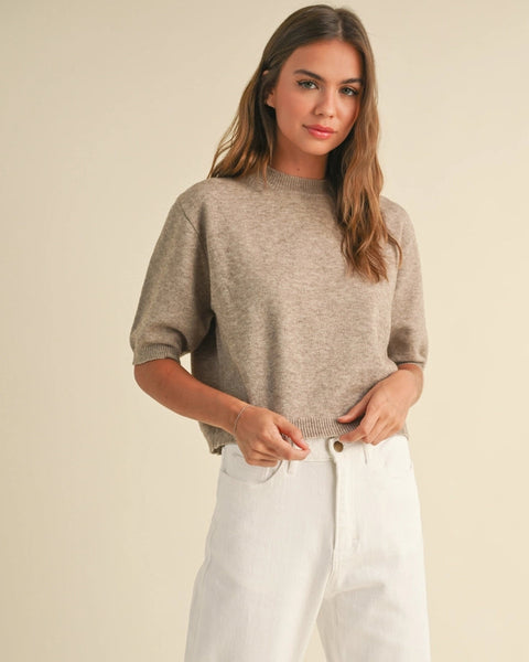 Short Sleeve Sweater Top