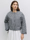 The Rochelle Jacket Quilted Gingham Jacket - Black