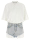 Alexander Wang Denim Skirt Polo Dress