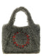 Stella Mccartney Shearling Logo Shopping Bag