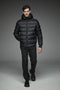 DWAYNE Short down jacket with a funnel neck