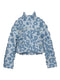 Heart Embossed Faux Sherpa Jacket