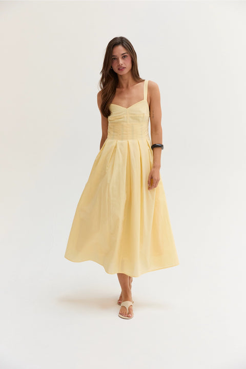 Valerie Bustier Fit and Flare Dress