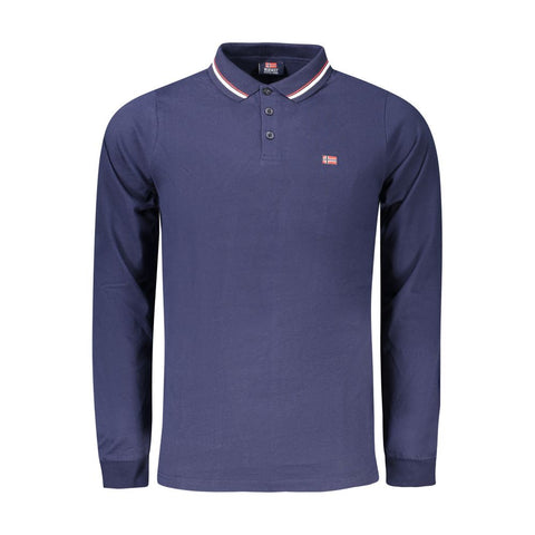 Norway 1963 Blue Cotton Men Polo Shirt-Norway 1963-XXL-Urbanheer