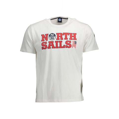 North Sails White Cotton Men T-Shirt-North Sails-XXL-Urbanheer