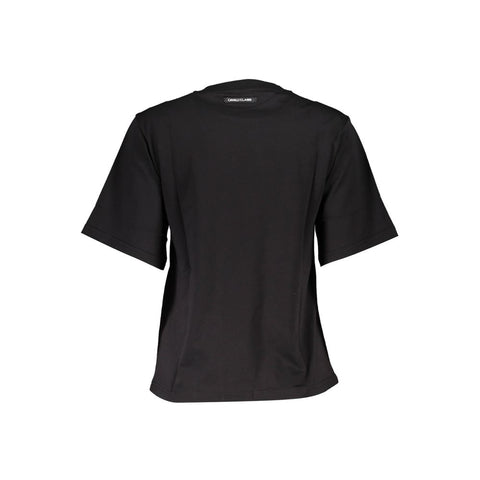 Cavalli Class Black Cotton Women T-Shirt-Cavalli Class-XS-Urbanheer