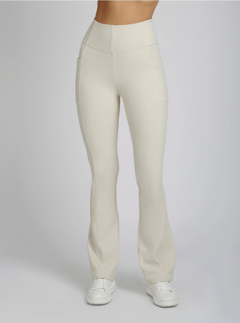 Directional Rib Bootcut Pant Jls Bright Chalk